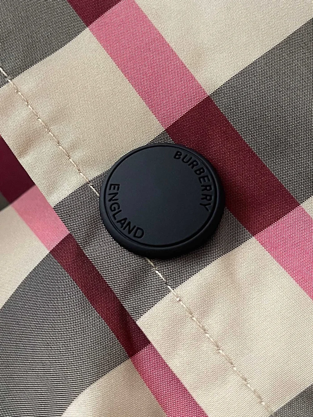 버버리 체크 나일론 코치 자켓