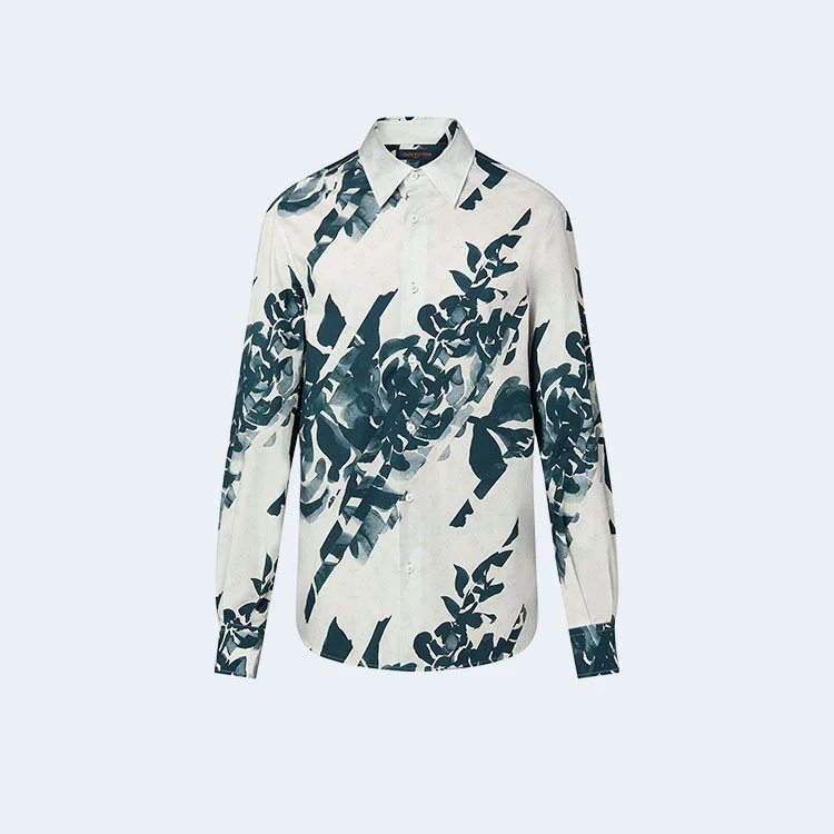루이비통 롱 슬리브 프린티드 셔츠
