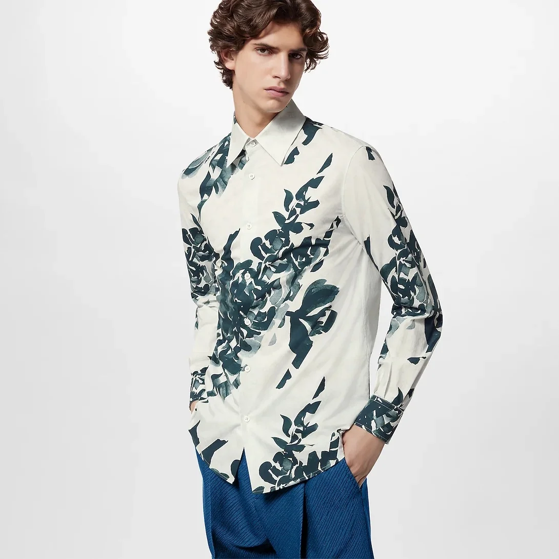 루이비통 롱 슬리브 프린티드 셔츠