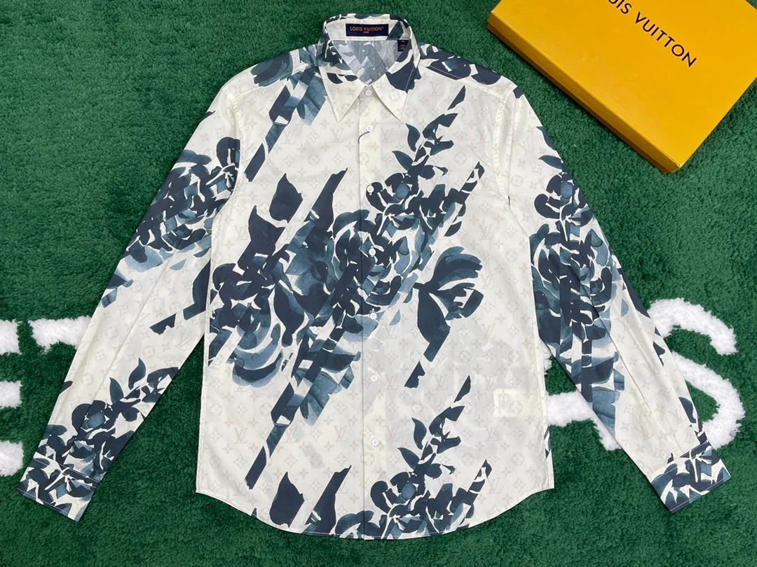 루이비통 롱 슬리브 프린티드 셔츠