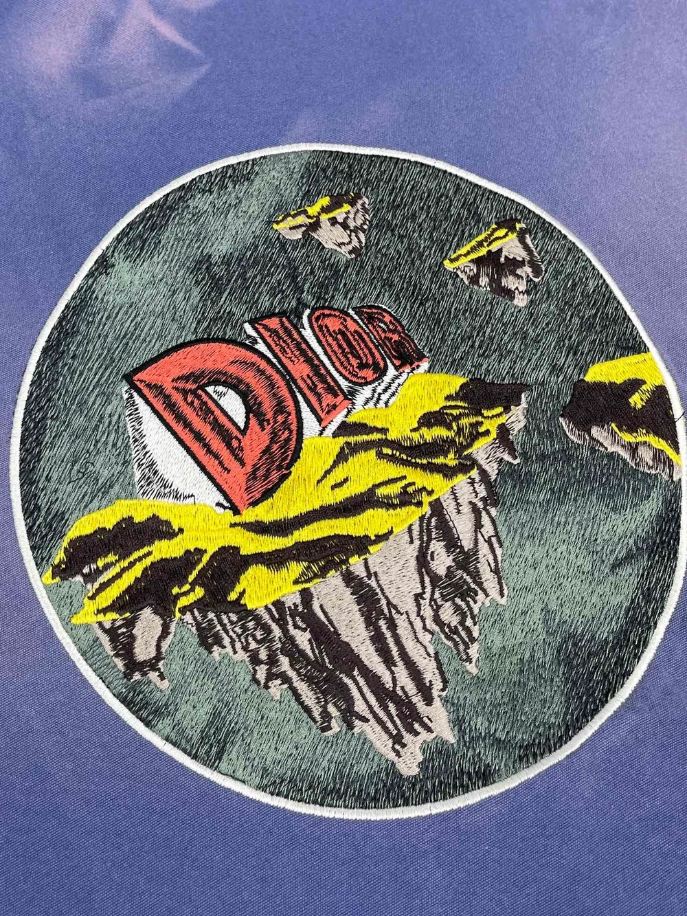 디올 블루 코튼 데님 셔츠