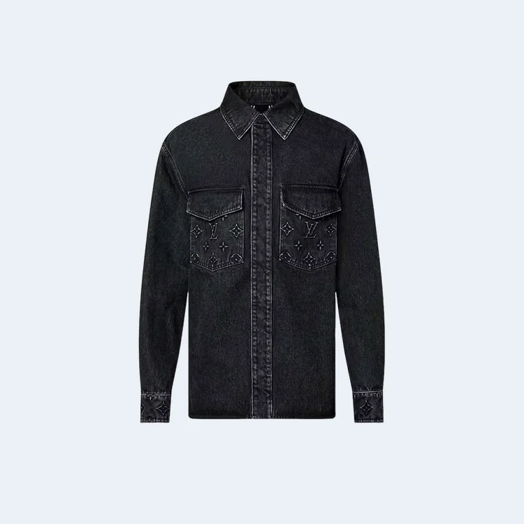 루이비통 데님 오버사이즈 셔츠