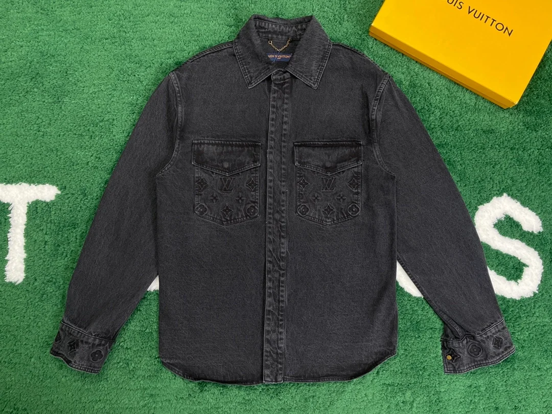 루이비통 데님 오버사이즈 셔츠