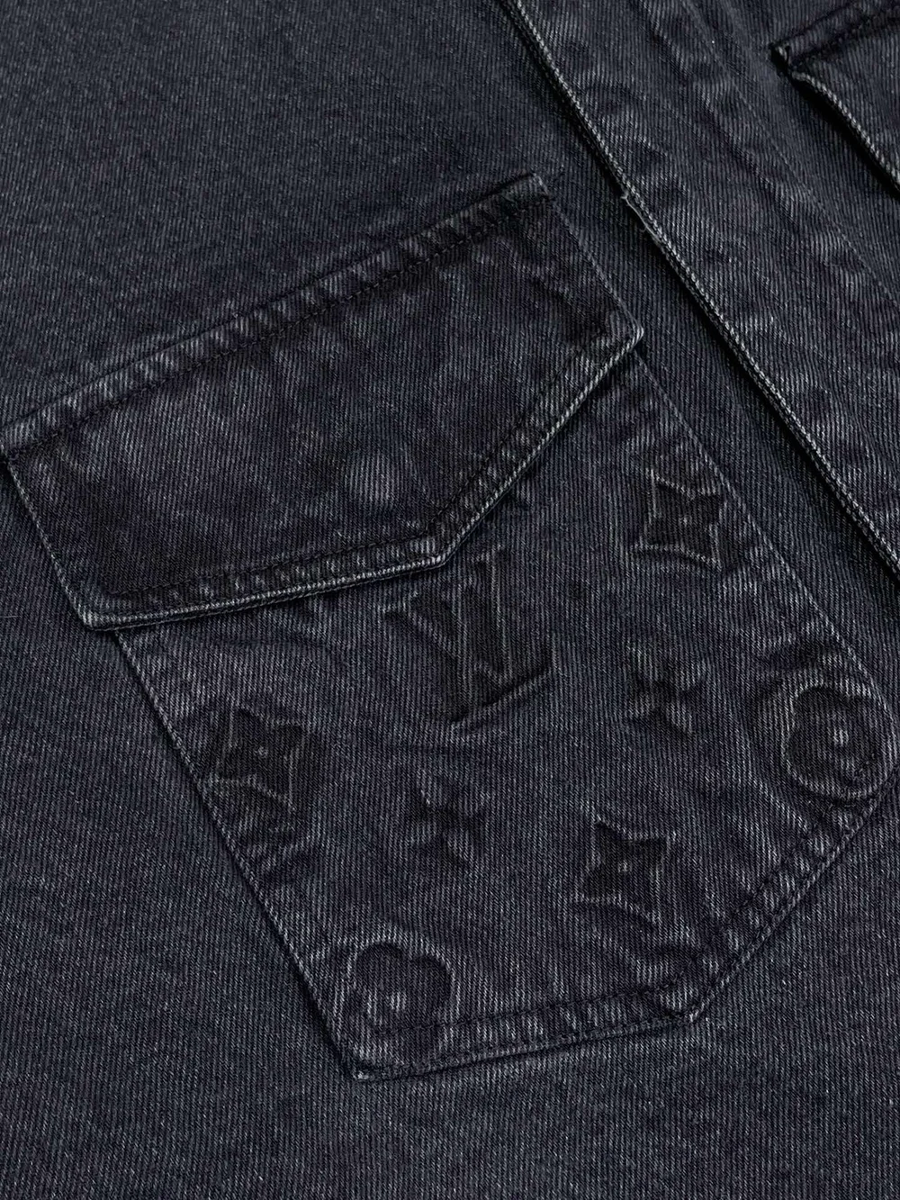 루이비통 데님 오버사이즈 셔츠