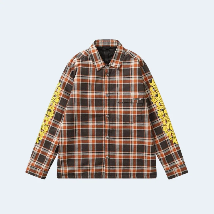 크롬하츠 스트릿 체크 셔츠