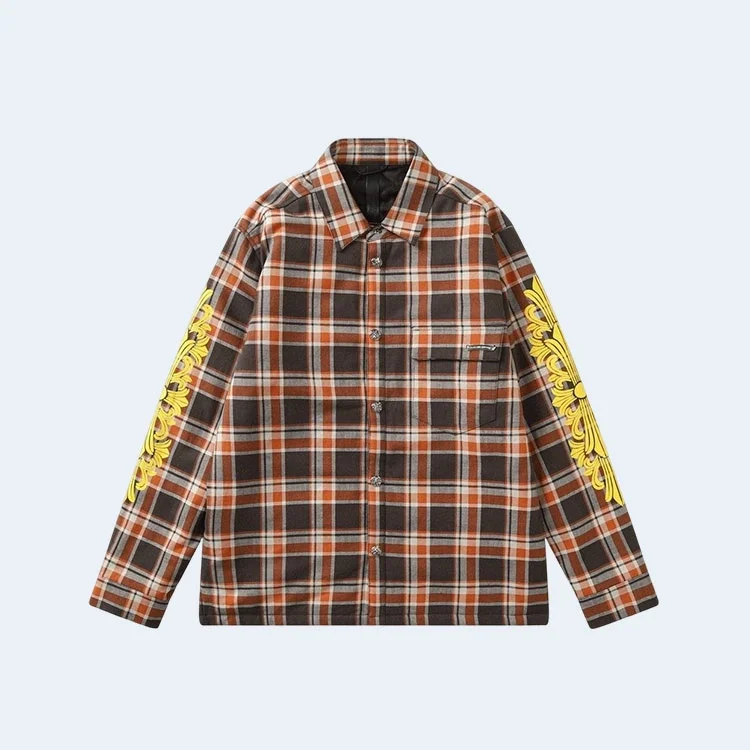 크롬하츠 스트릿 체크 셔츠