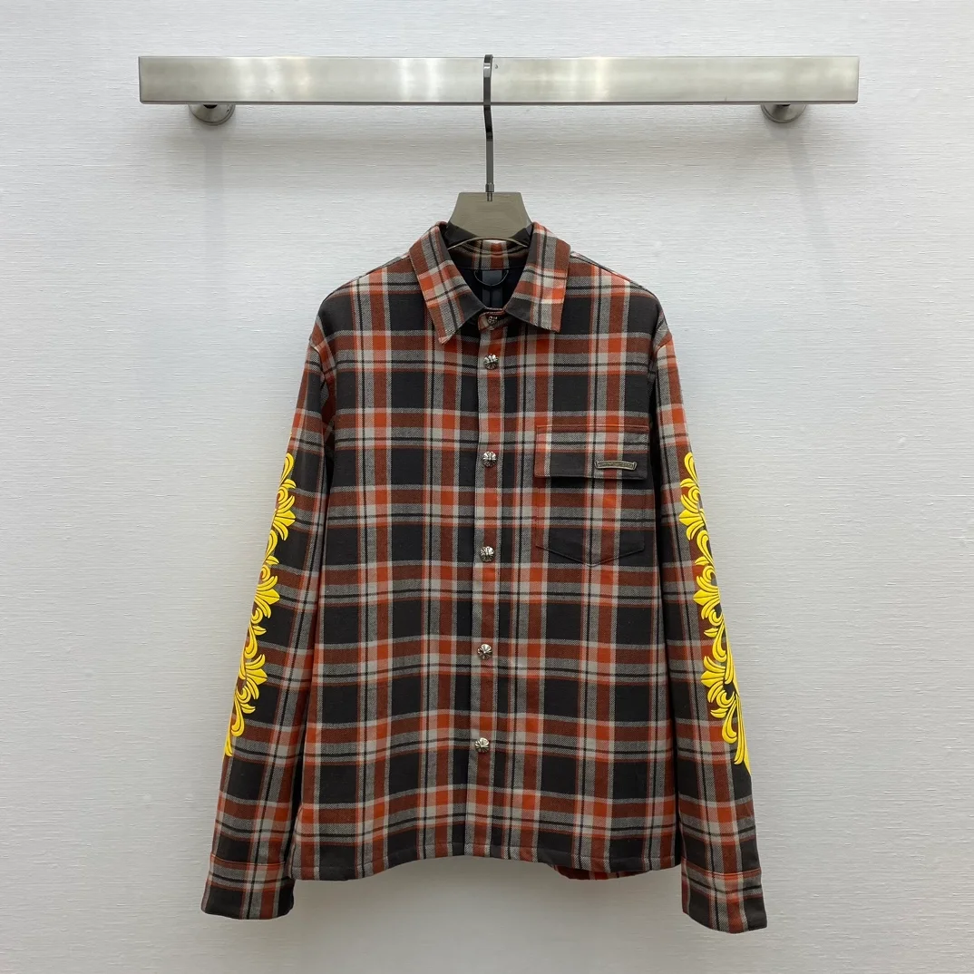 크롬하츠 스트릿 체크 셔츠