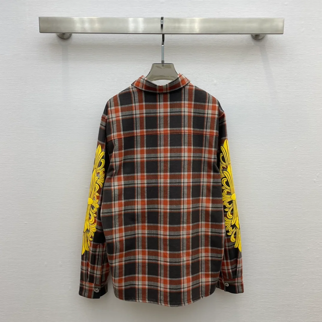 크롬하츠 스트릿 체크 셔츠