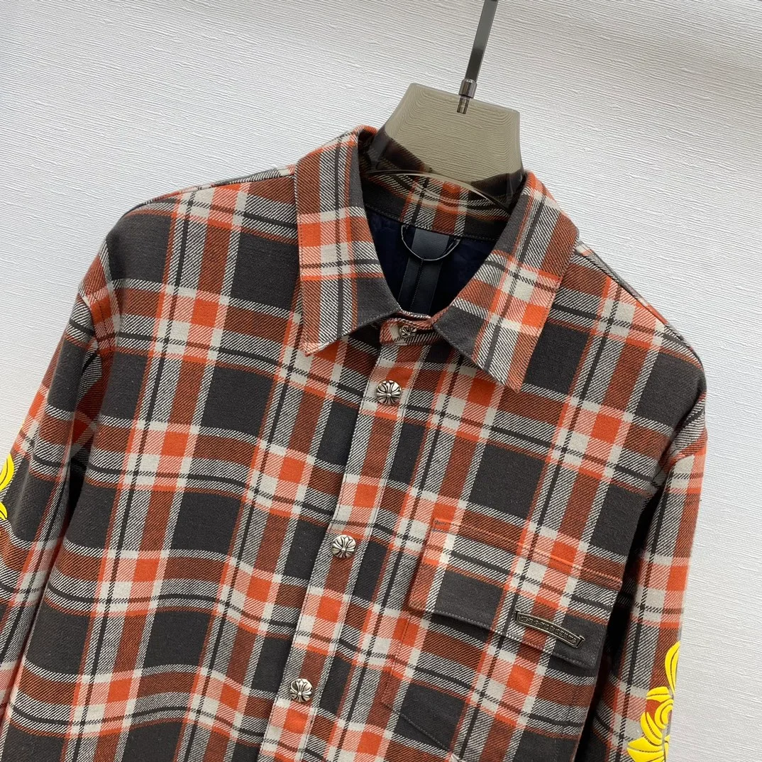 크롬하츠 스트릿 체크 셔츠