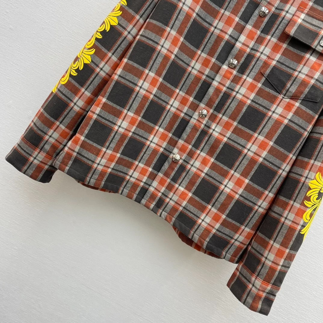 크롬하츠 스트릿 체크 셔츠