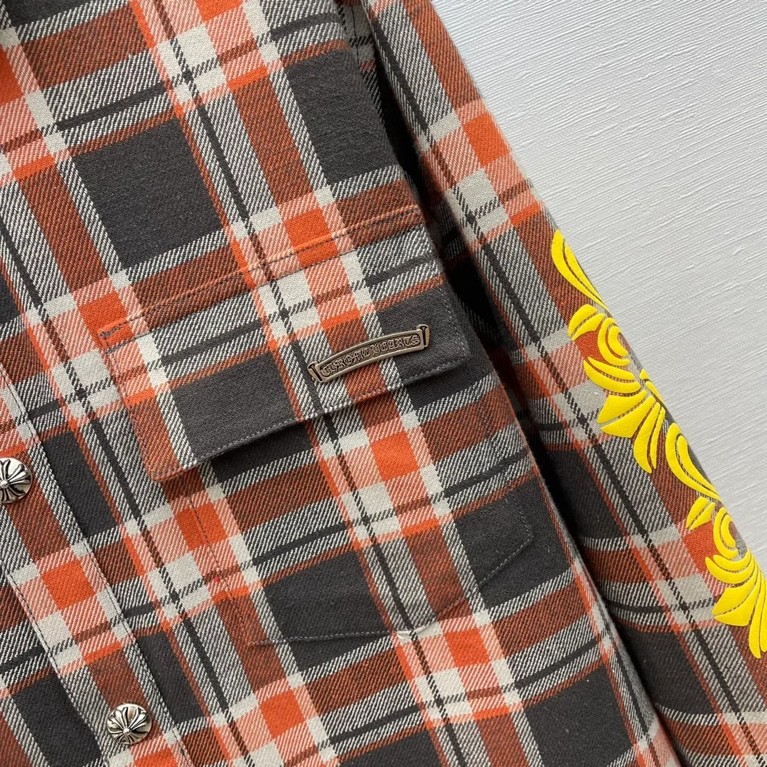 크롬하츠 스트릿 체크 셔츠