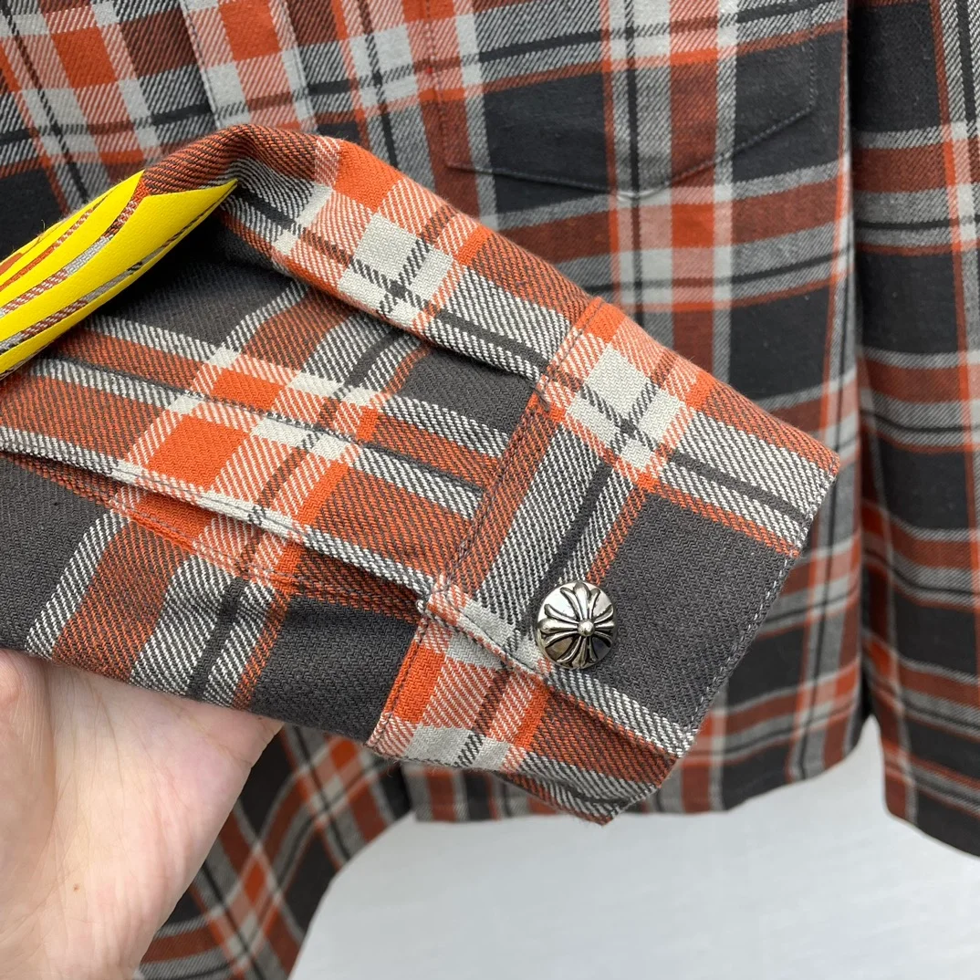 크롬하츠 스트릿 체크 셔츠