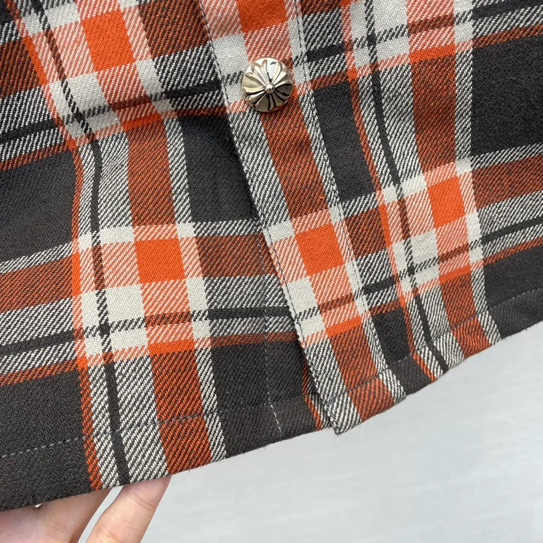 크롬하츠 스트릿 체크 셔츠