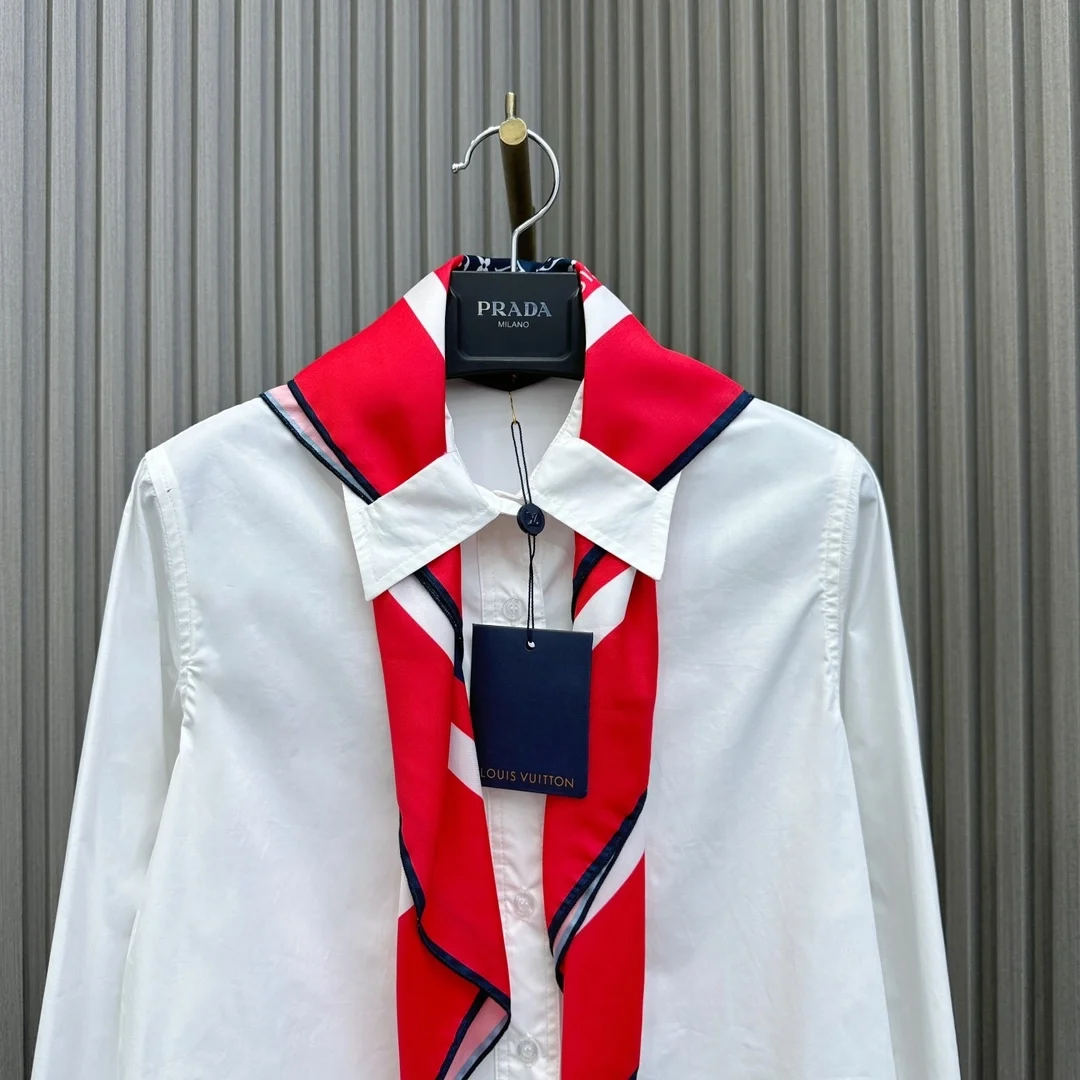 루이비통 트리컬러 모노그램 스카프 셔츠 1AC0CC