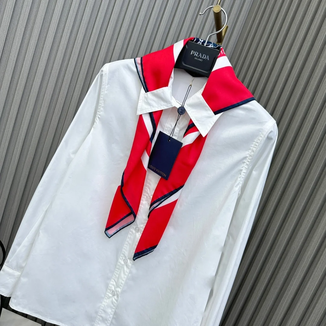 루이비통 트리컬러 모노그램 스카프 셔츠 1AC0CC