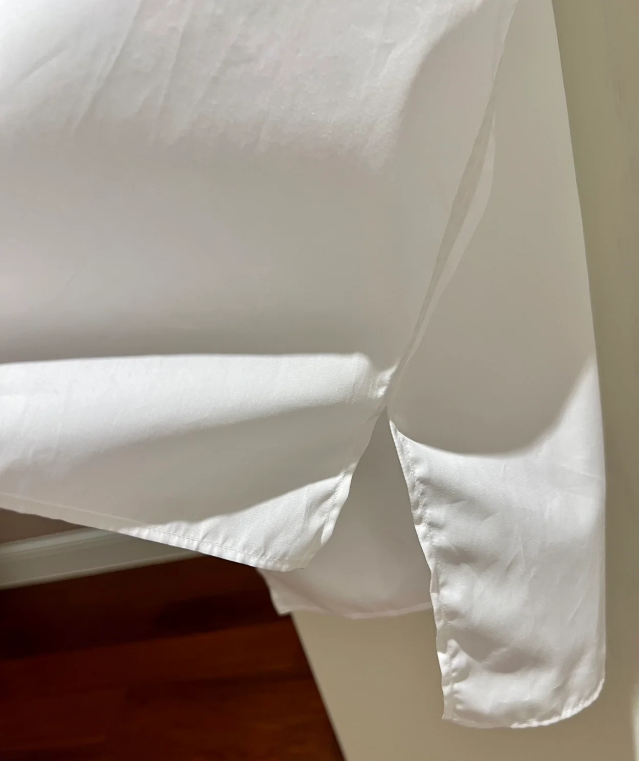 디올 화이트 코튼 포플린 블라우스