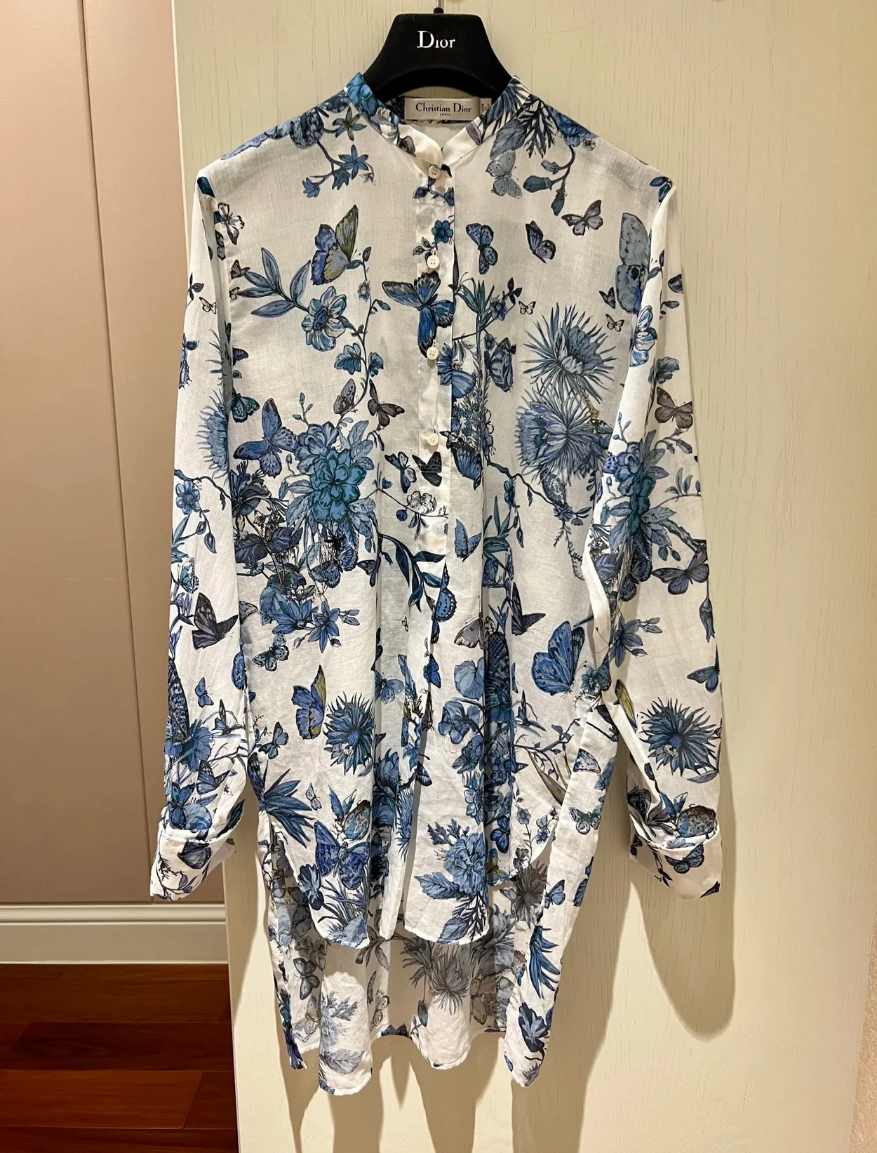 디올 토일 드 주이 플레어 블라우스