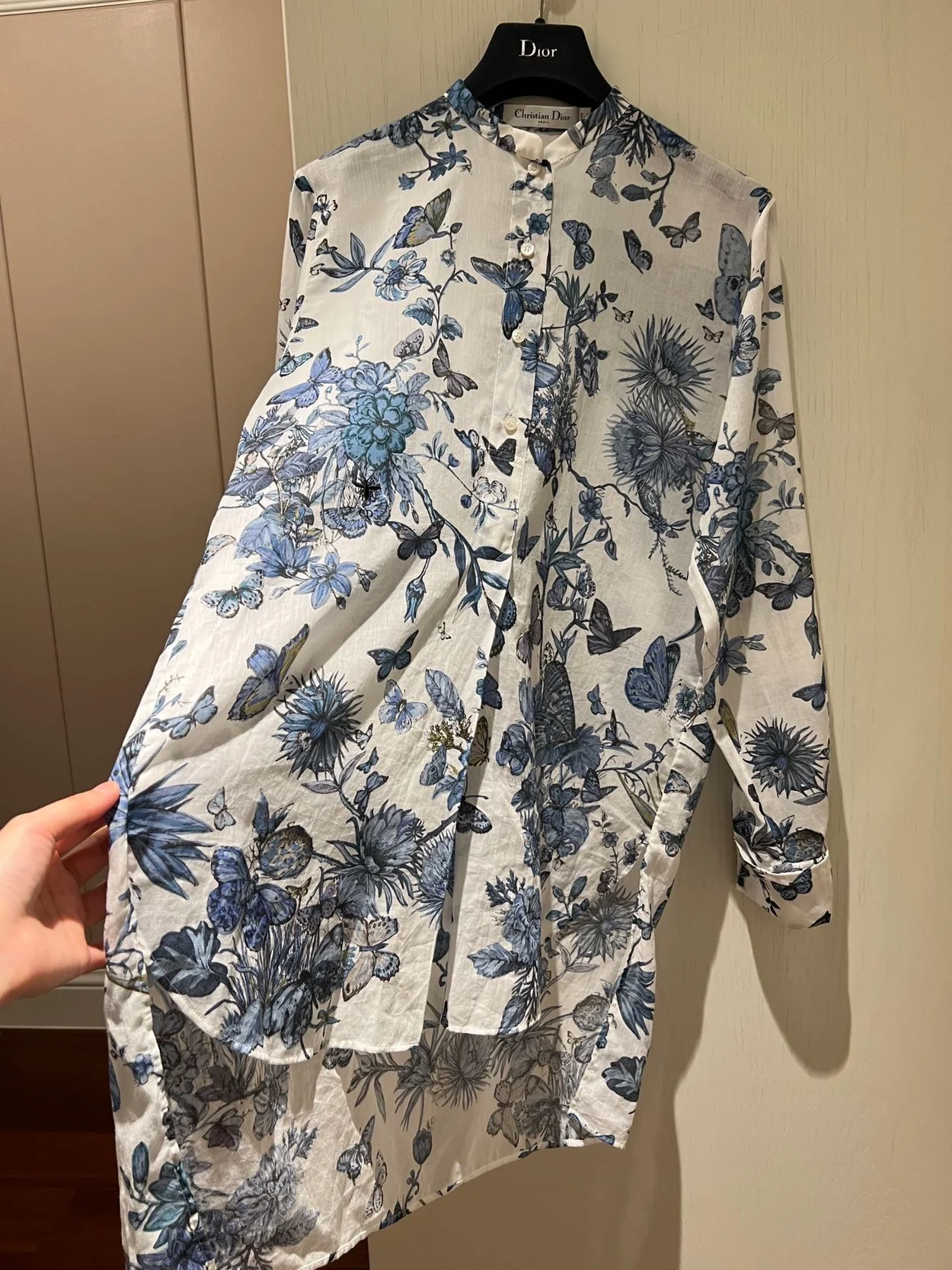 디올 토일 드 주이 플레어 블라우스