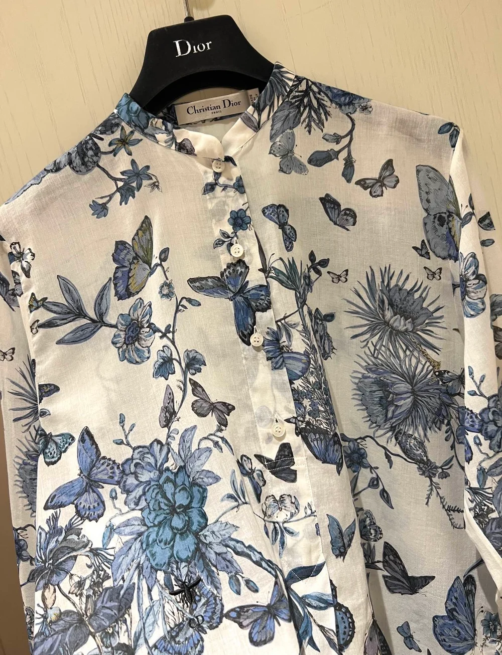 디올 토일 드 주이 플레어 블라우스