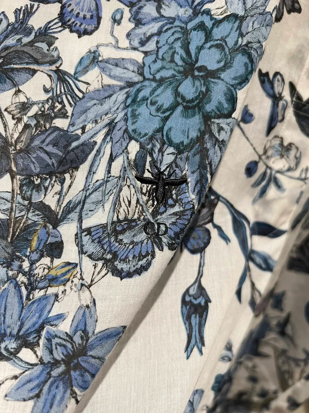 디올 토일 드 주이 플레어 블라우스