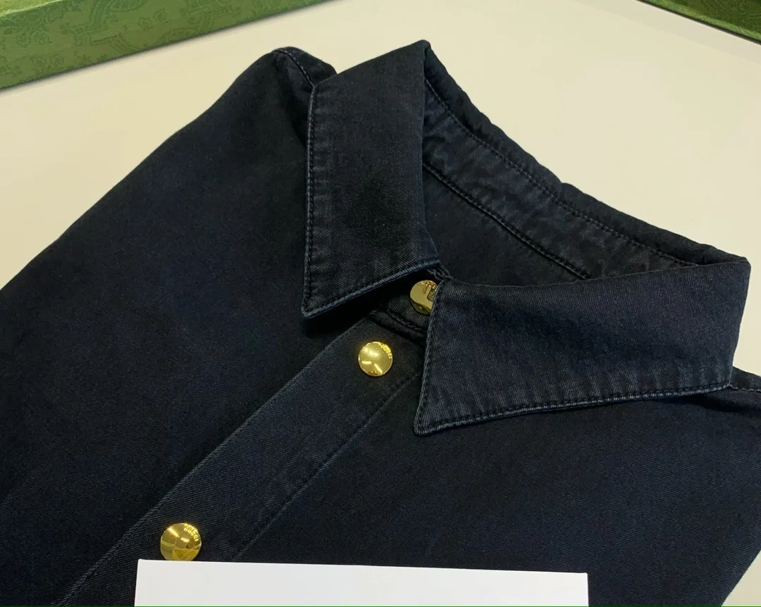 구찌 홀스빗 웹 포켓 데님 셔츠