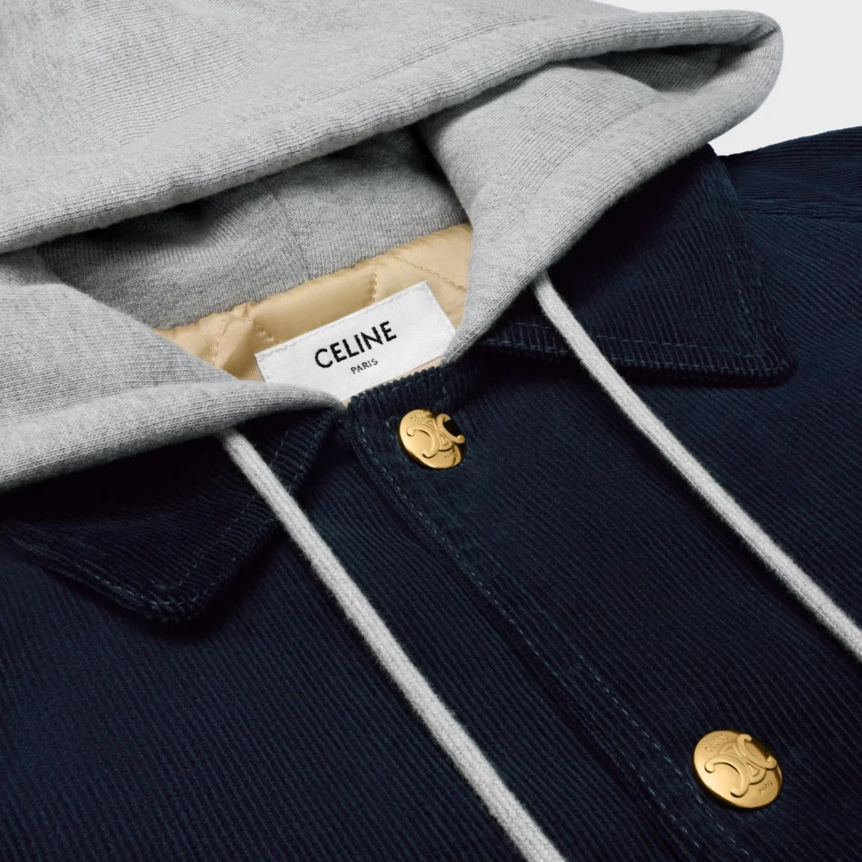 셀린느 트리옹프 카 코트 코듀로이 재킷