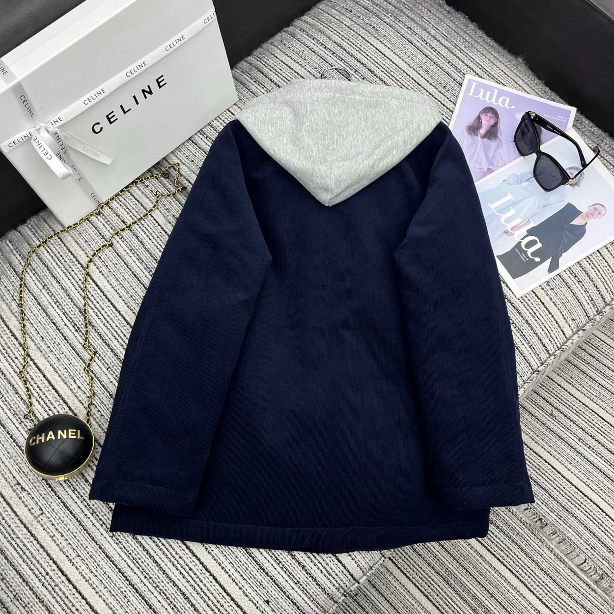 셀린느 트리옹프 카 코트 코듀로이 재킷