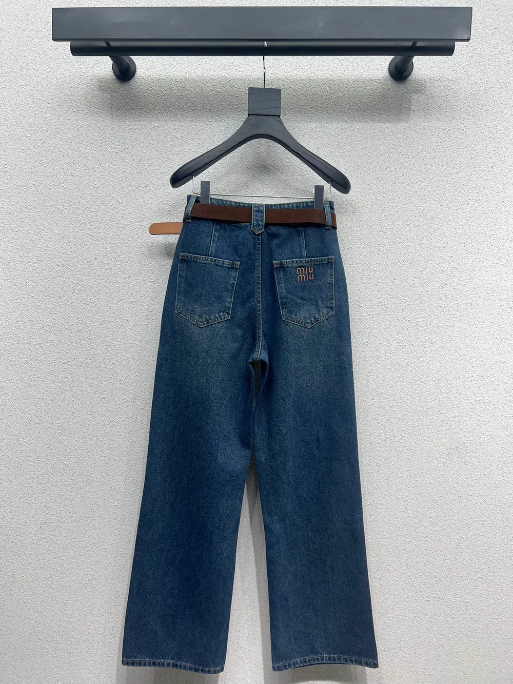 미우미우 스티치 데님 진