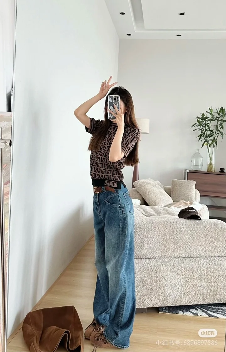 미우미우 스티치 데님 진