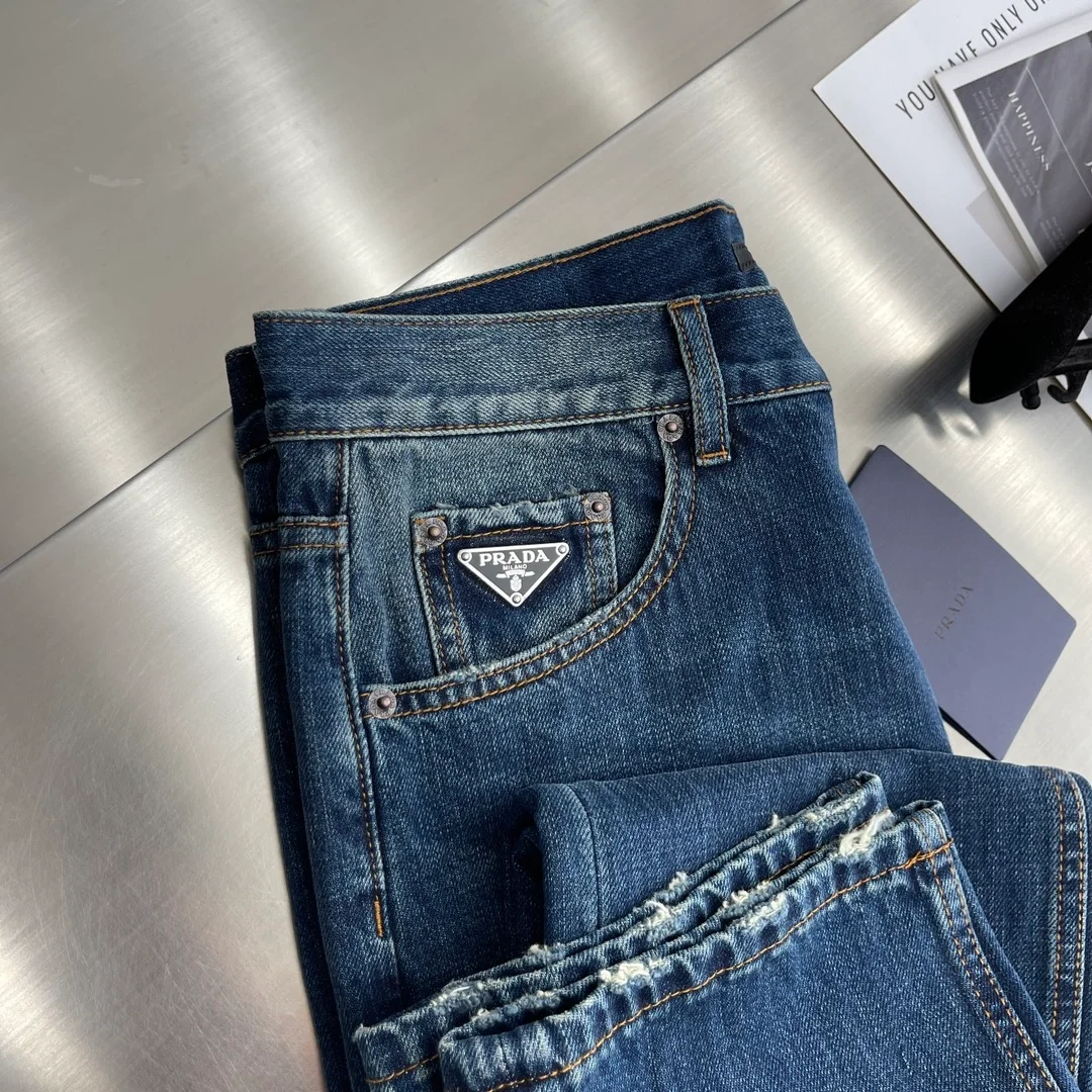 프라다 5포켓 데님 진