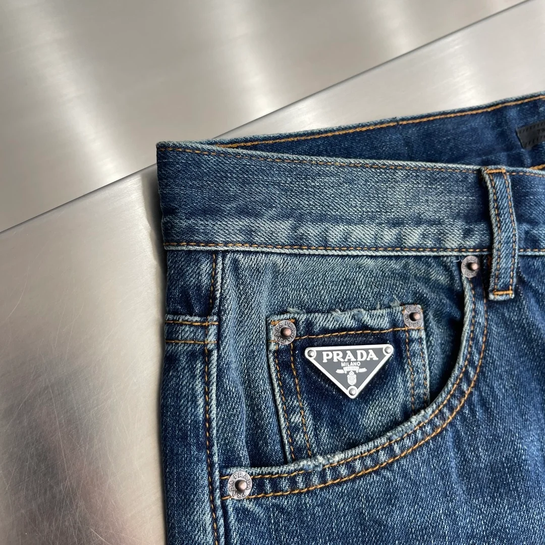 프라다 5포켓 데님 진