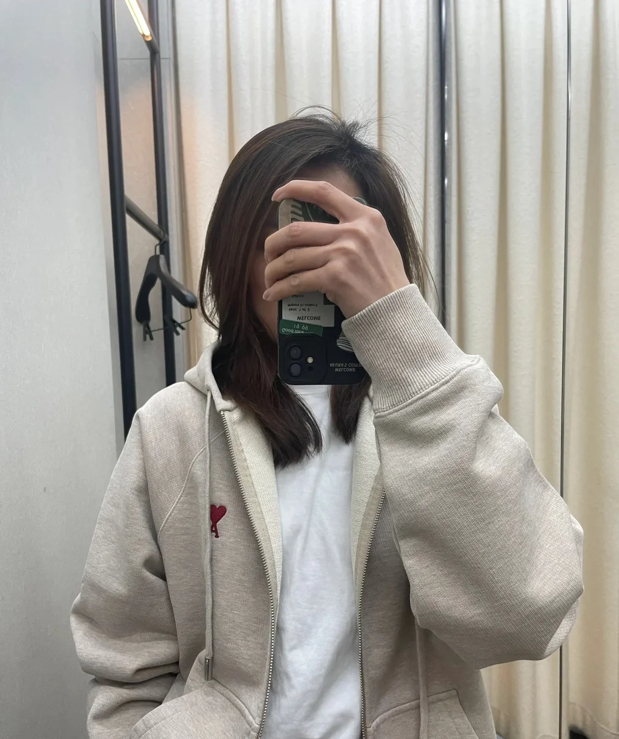 아미 코튼 저지 후디