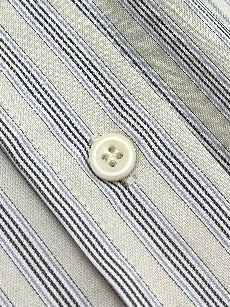 미우미우 스트라이프 코튼 셔츠