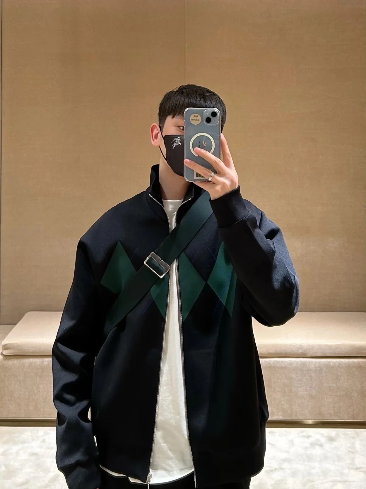 버버리 아가일 트랙 재킷