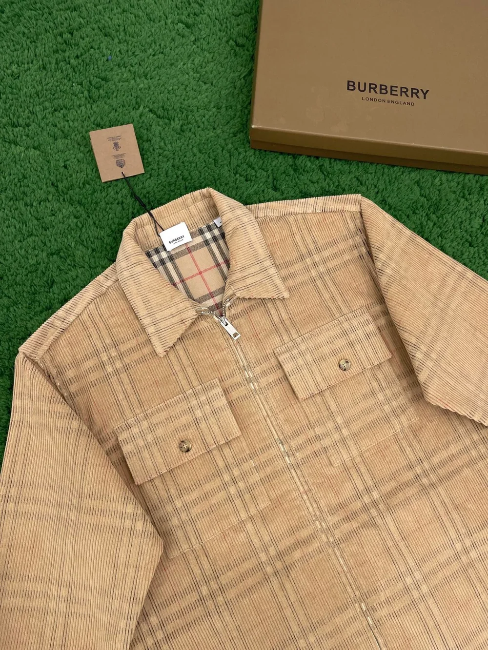 버버리 체크 코듀로이 셔츠 아카이브