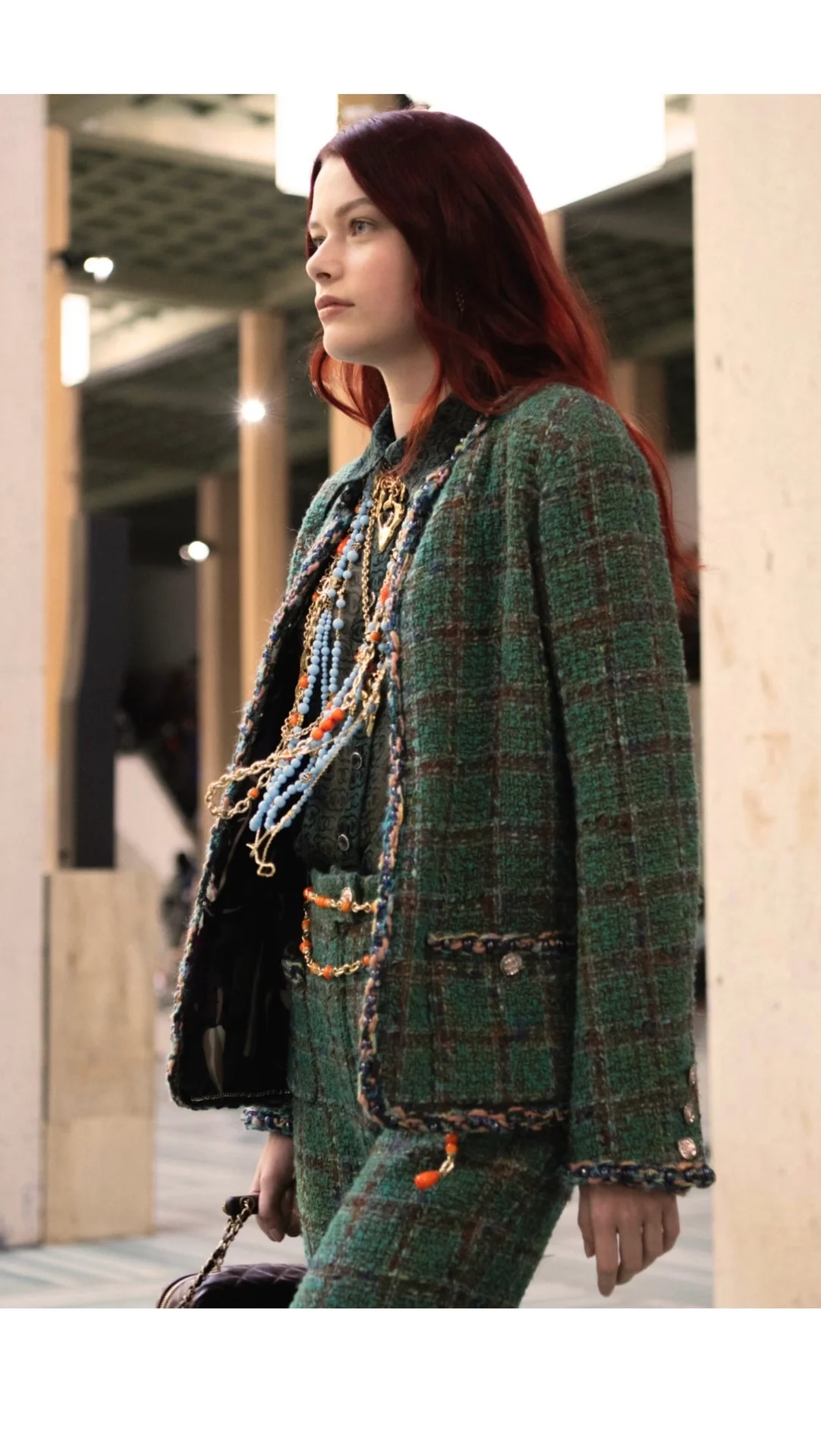 샤넬 울 실크 트위드 자켓