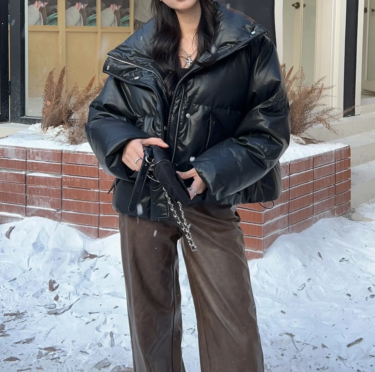 메종 마르지엘라 모티프 패딩 자켓