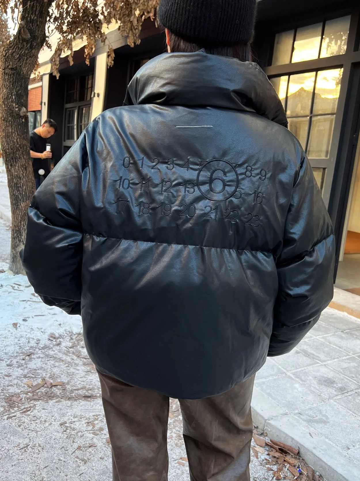 메종 마르지엘라 모티프 패딩 자켓