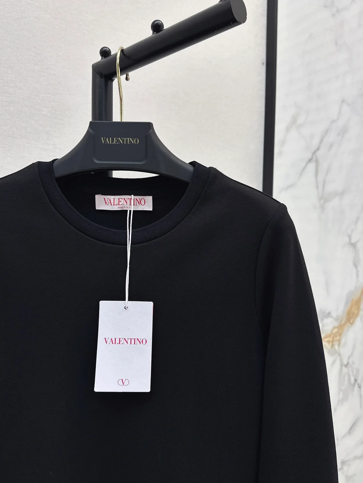 발렌티노 플로럴 아플리케 미니드레스