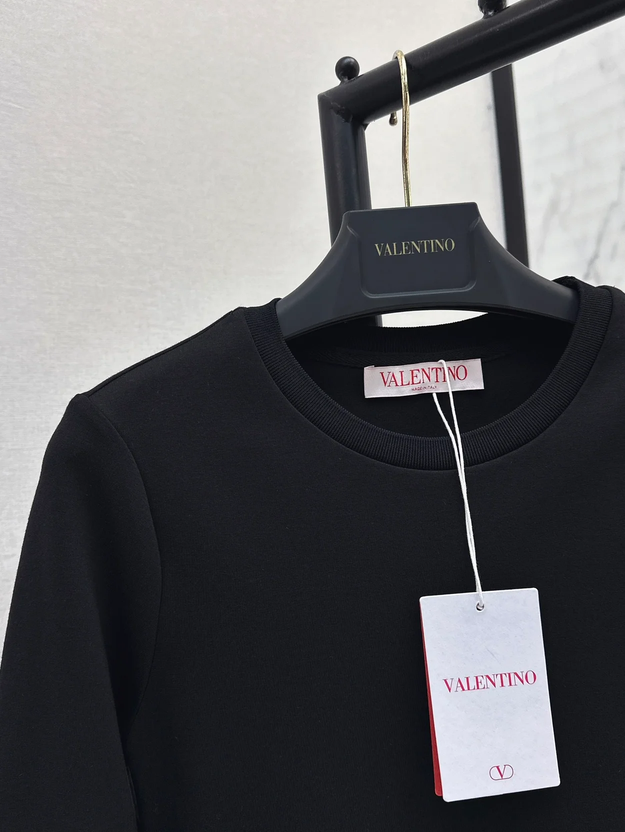 발렌티노 플로럴 아플리케 미니드레스