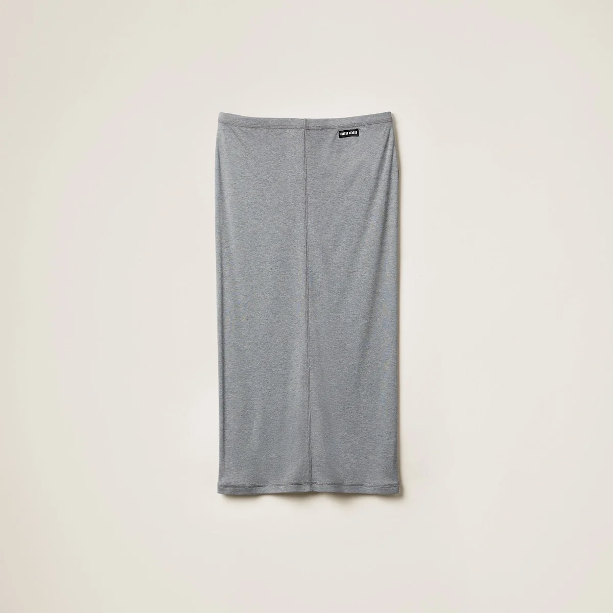 미우미우 저지 실크 스커트