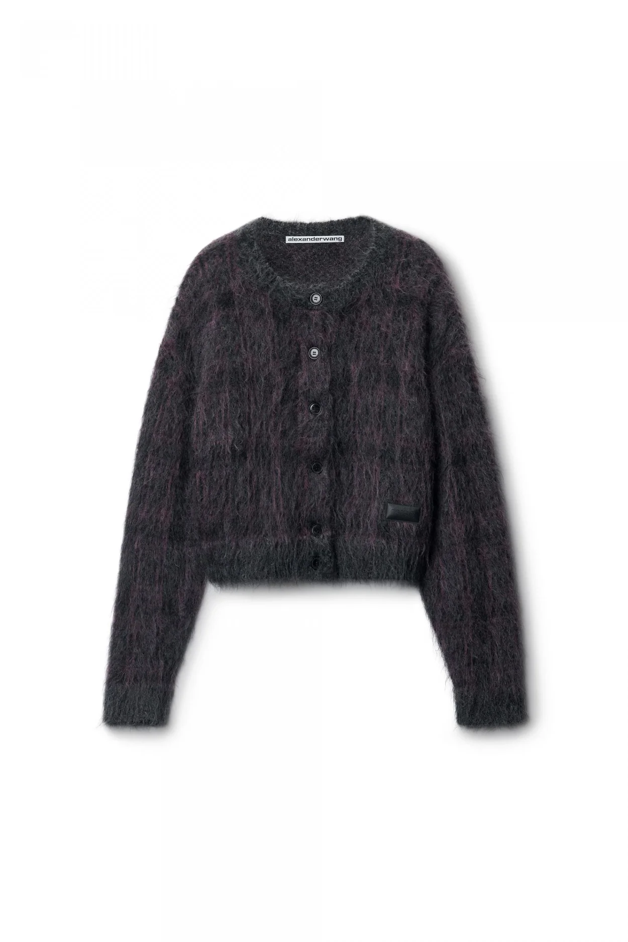 알렉산더왕 자카드 니트 플래드 가디건
