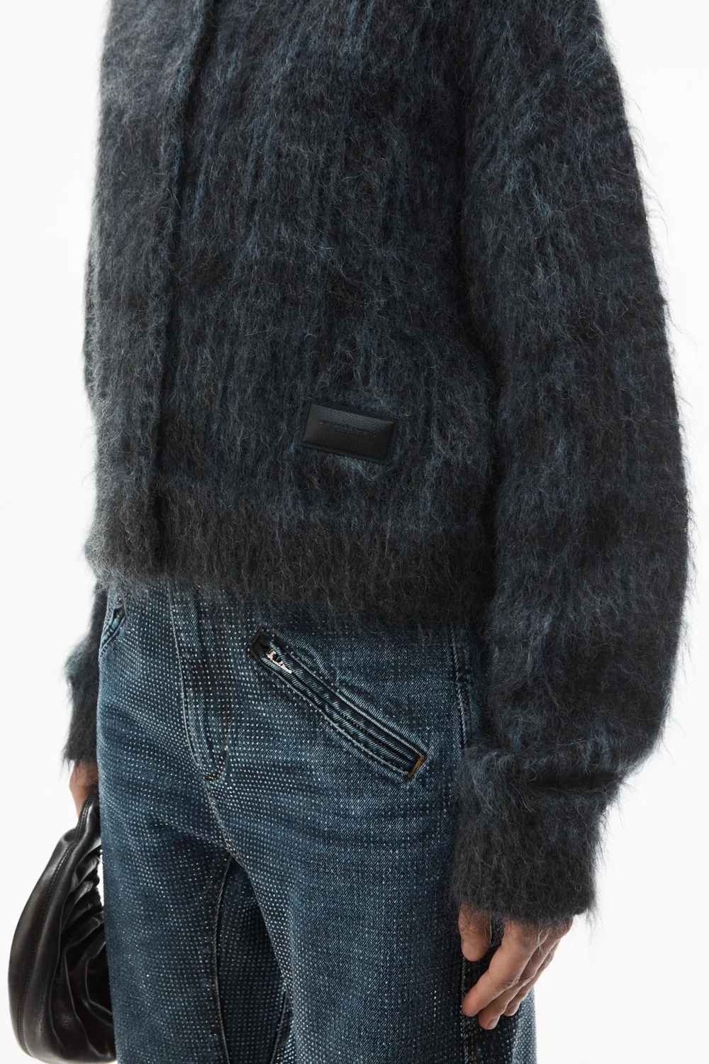 알렉산더왕 자카드 니트 플래드 가디건