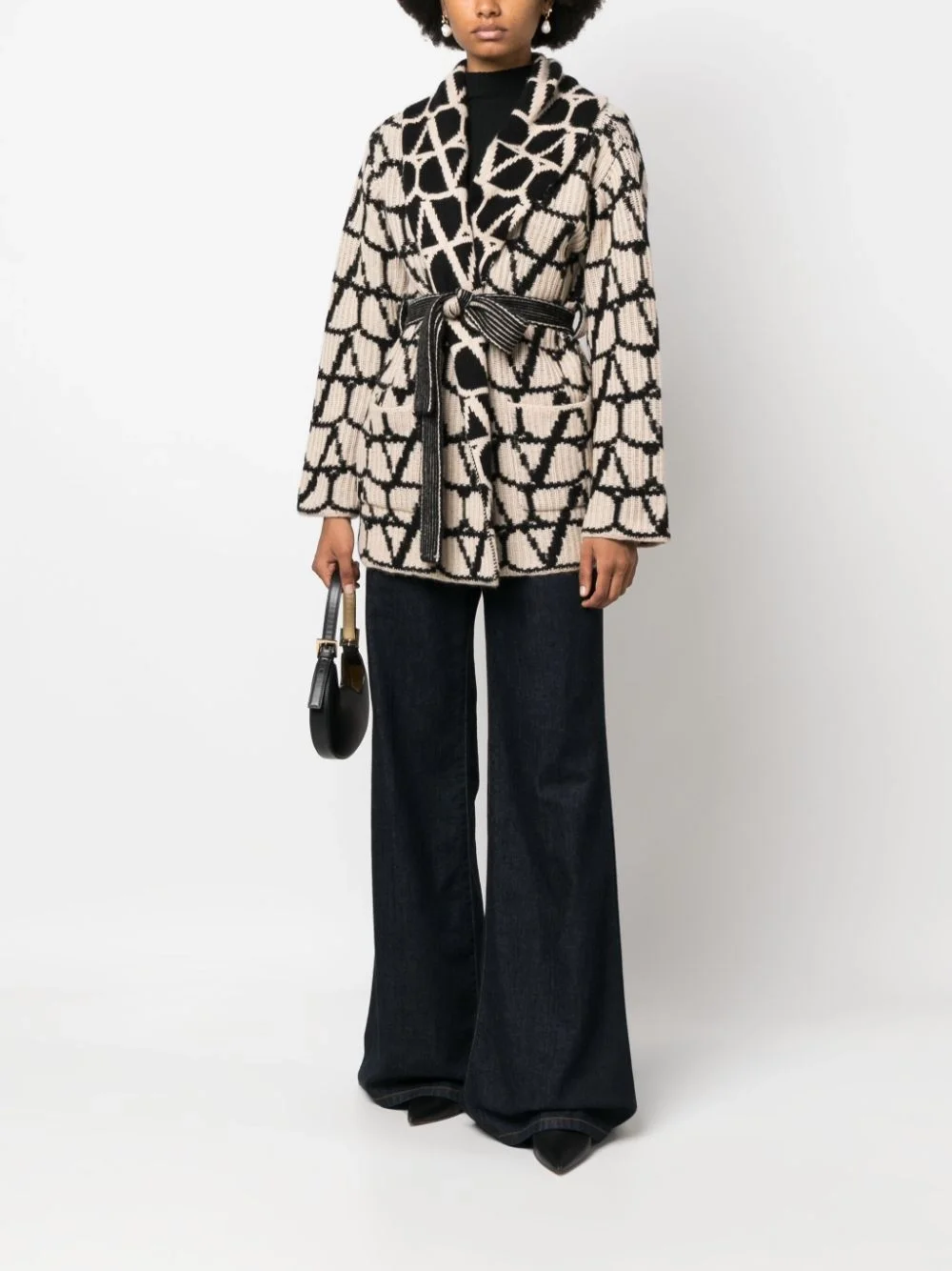 발렌티노 가라바니 캐시미어 가디건 코트