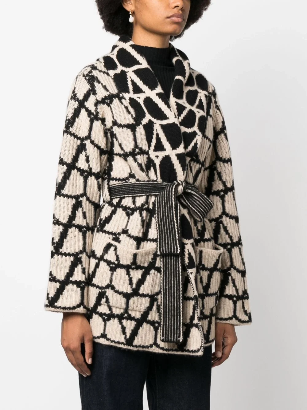 발렌티노 가라바니 캐시미어 가디건 코트