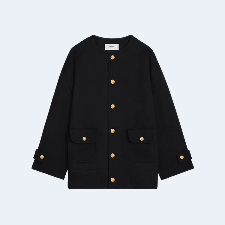 셀린느 첼시아 더블 페이스 코트