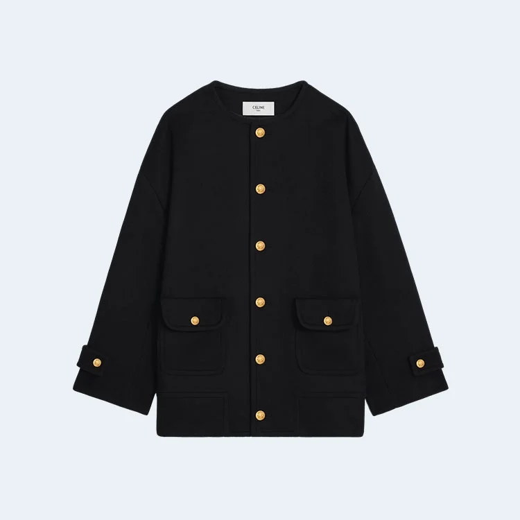 셀린느 첼시아 더블 페이스 코트