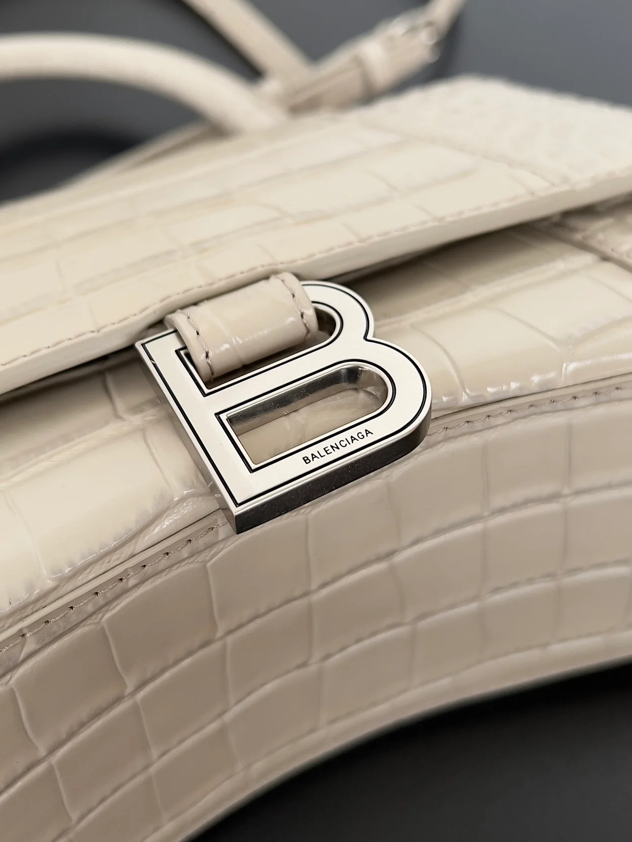 발렌시아가 아워글래스 크로커다일 스몰