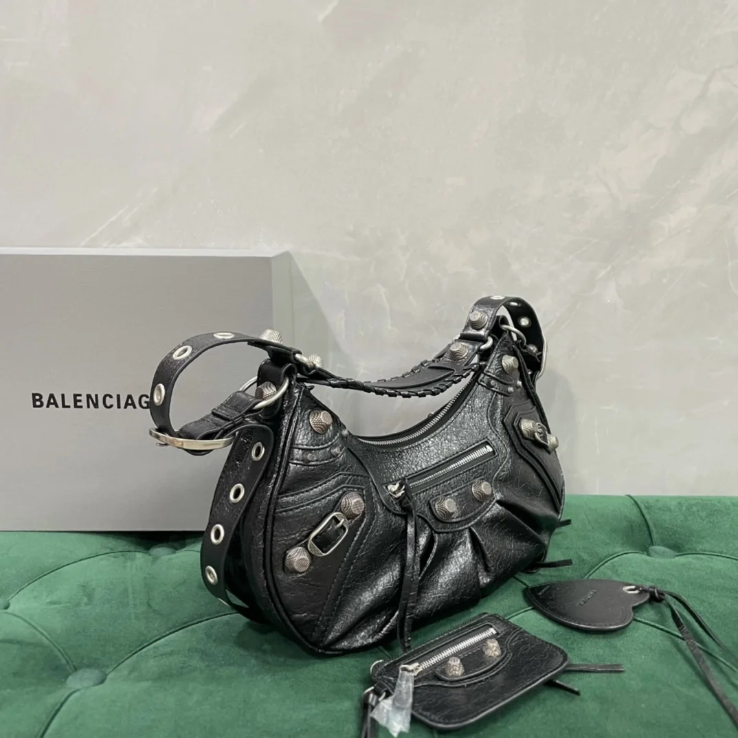 발렌시아가 르 카골 숄더백 스몰 블랙