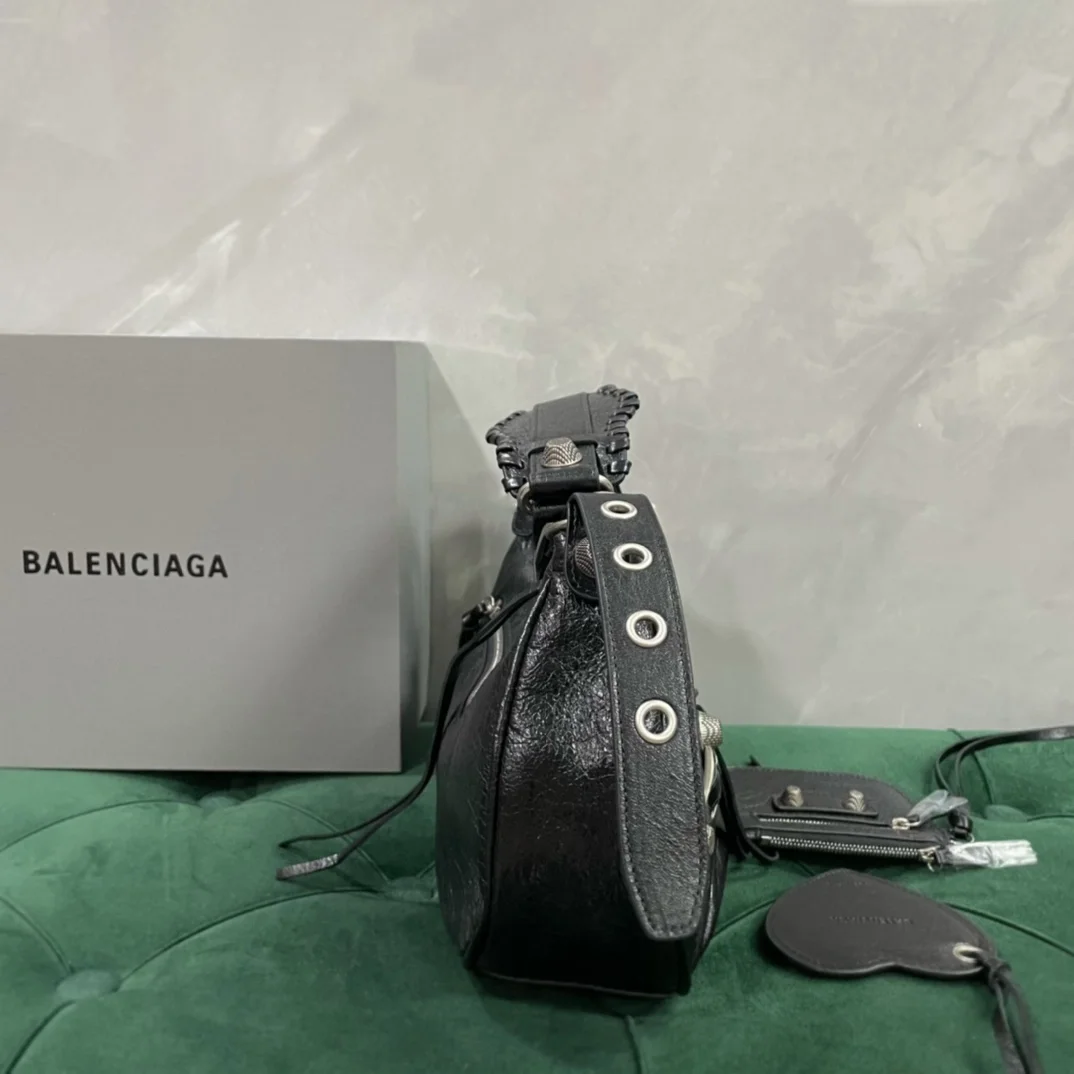 발렌시아가 르 카골 숄더백 스몰 블랙